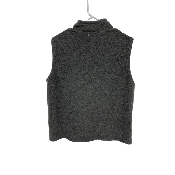 Baxter & Wells Petite Embroidered Cardinal Birds Fleece Gray Vest Zip Up Size XL - Picture 3 of 7